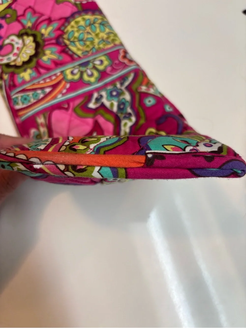 Vera Bradley Pink Swirls Quilted Curling Iron Cover